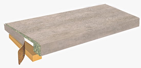 Фото Столешница r9 проф-стандарт 3000x600x56(54) 1u 2071/м неаполис