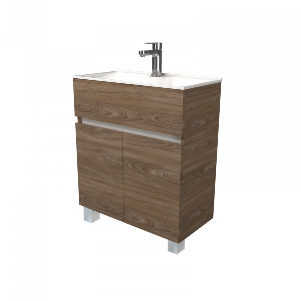 Фото Тумба с раковиной mira 60н 2д. дуб сонома
