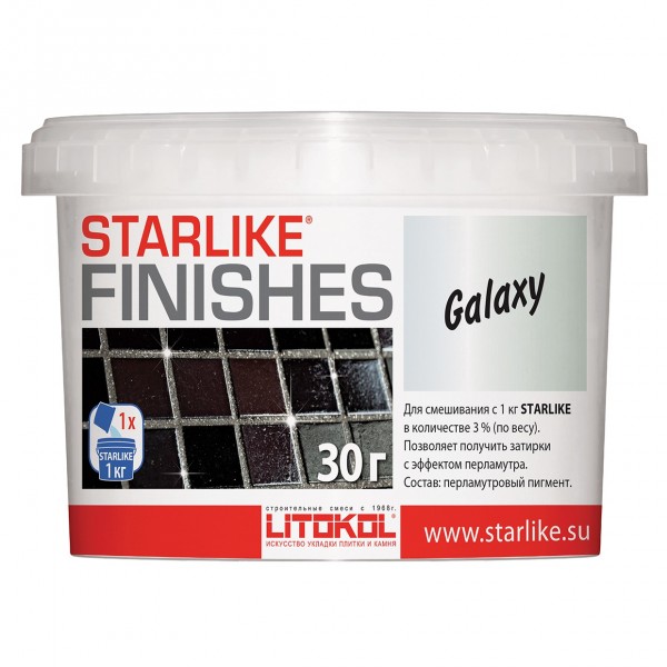 Фото Добавка для затирок Litokol Starlike Finishes Galaxy перламутровая, 0,03 кг
