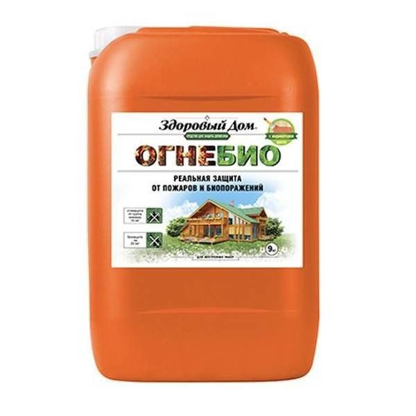 Фото Деревозащитное средство здоровый дом огнебио 9кг