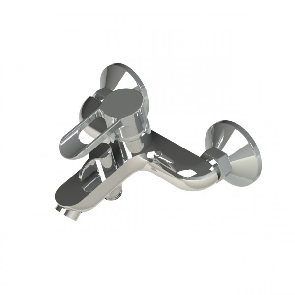 Фото Смеситель для ванны future  ft54 с коротким изливом, аксессуарами