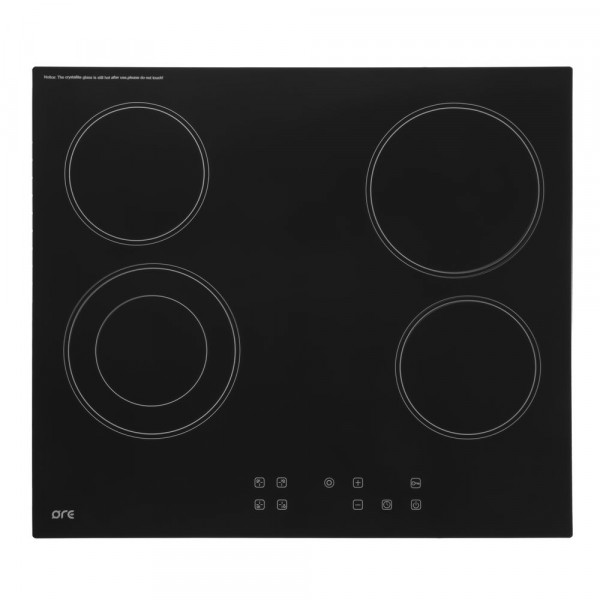 панель варочная черная электрическая ore cs60 4 конфорки стеклокерамика 1359600₽