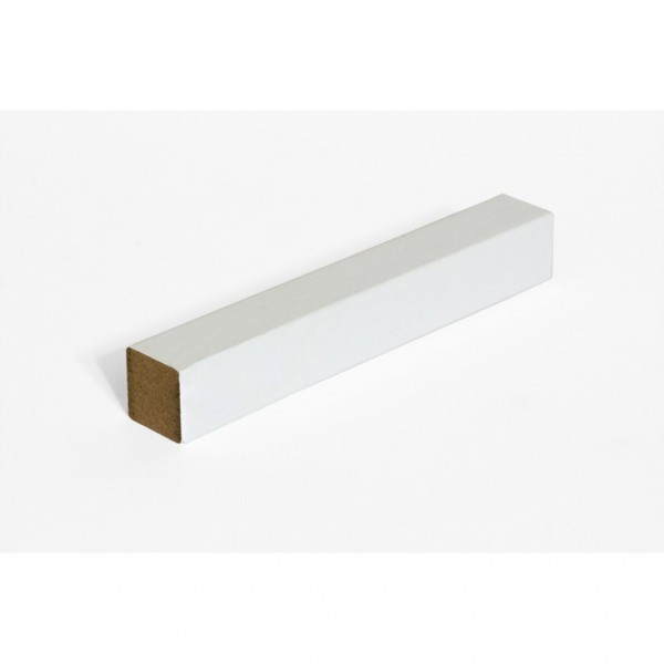 Фото Элемент соединительный к плинтусам мдф под покраску 18х18х122 (1 уп/6 шт) белый