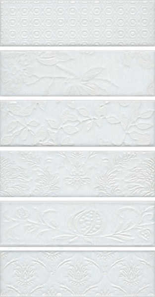 Фото Плитка настенная кампьелло белый 8,5х28,5 2914