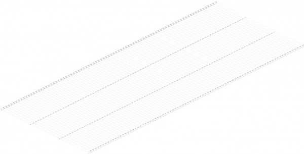 Фото Полка проволочная 505х1212 мм, белая