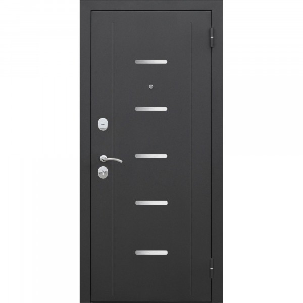 Фото Дверь входная 7,5 см гарда муар 2050х860мм правая, тёмный кипарис