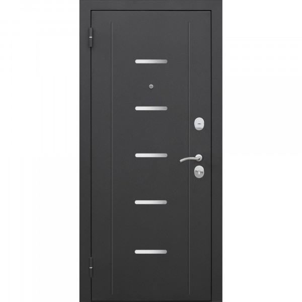 Фото Дверь входная 7,5 см гарда муар 2050х960мм левая, тёмный кипарис