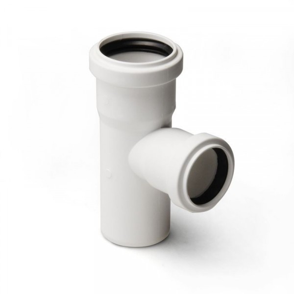 Фото Тройник канализационный 32/32/87° белый