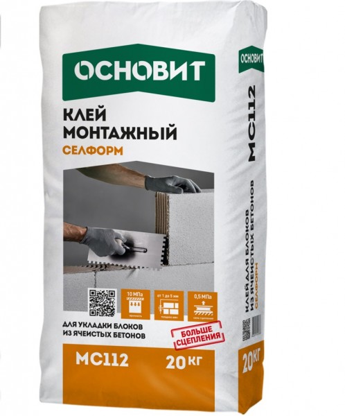 Клей монтажный основит селформ mc112, 20 кг