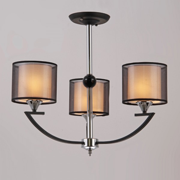 Фото Люстра потолочная hiper andrea h025-3 е27 3x60вт ip 20 черный