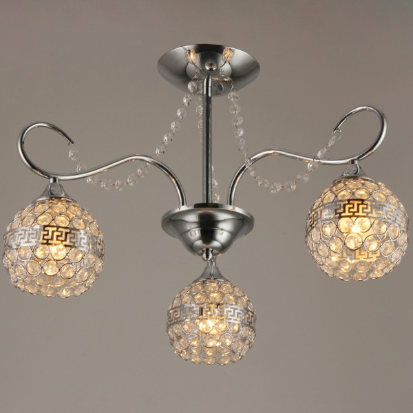 Фото Люстра потолочная hiper enna h099-3 е27 3x60вт ip 20 хром