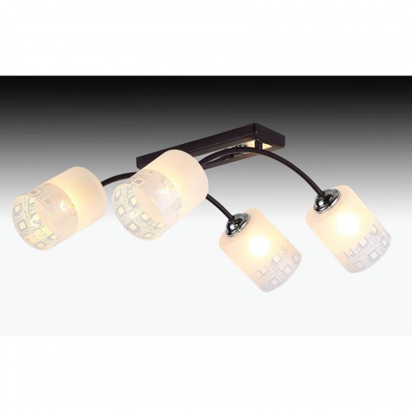 Фото Люстра потолочная hiper sally h010-4 е27 4x60вт ip 20 черный