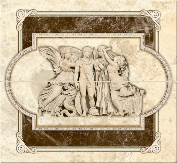 Фото Декор-панно emperador 46*50 коричневый