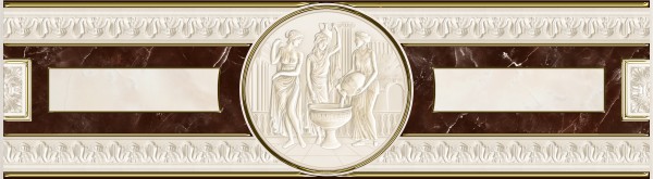 Фото Бордюр pietra 40*11 коричневый бш20031-2 /18/