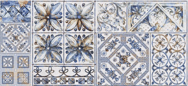 Фото Декор viva 50*23 серый 145071-1