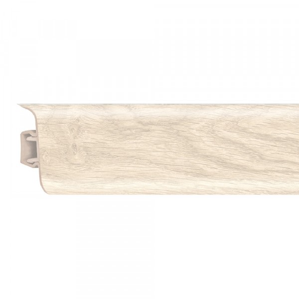 Фото Плинтус пластиковый 52мм орех молодой 29/2 2,5м ziber