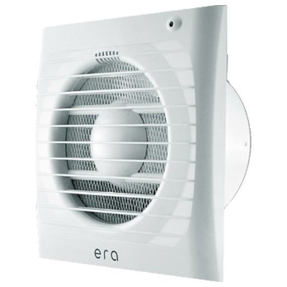 Фото Вентилятор вытяжной осевой накладной 125мм era 5c белый, с обр.клап, эра