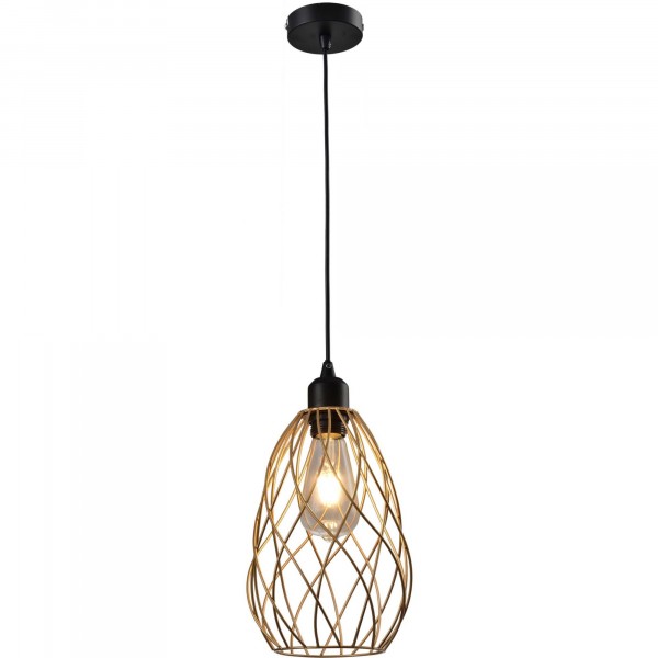 Фото Светильник подвесой toplight martha tl1191h-01gd е27 1x60вт ip 20