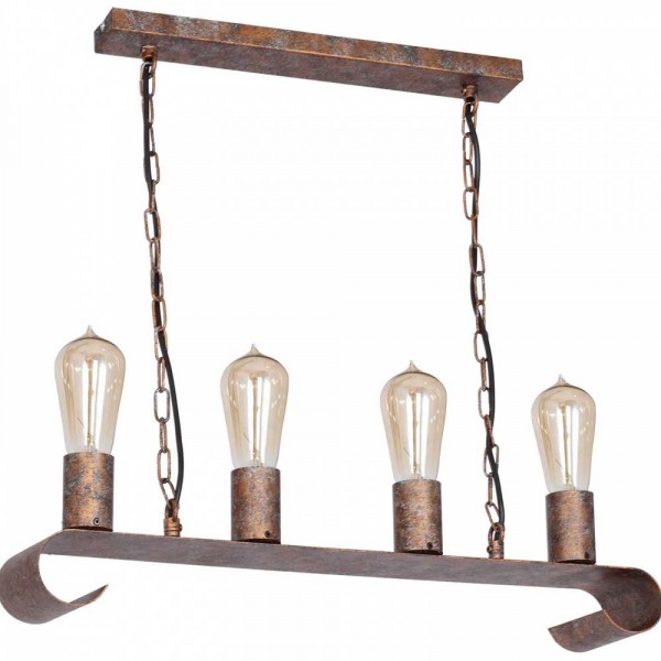 Фото Светильник подвесной toplight melina tl1182h-04br е27 4x160вт ip 20