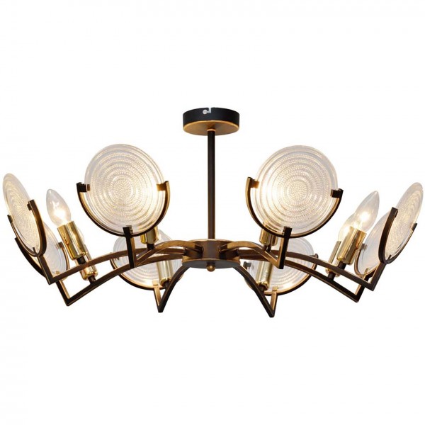 Фото Люстра подвесная toplight roxana tl1194x-08bk е14 8x40вт ip 20