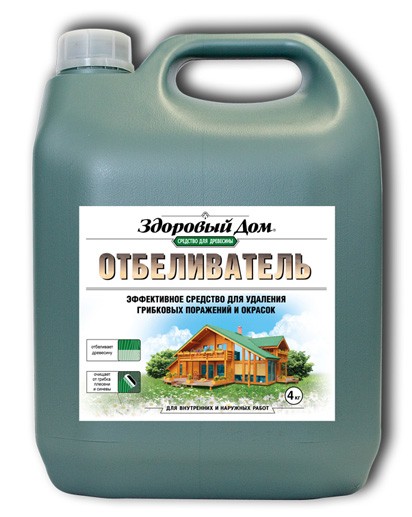 Фото Деревозащитное средство здоровый дом отбеливатель 4кг