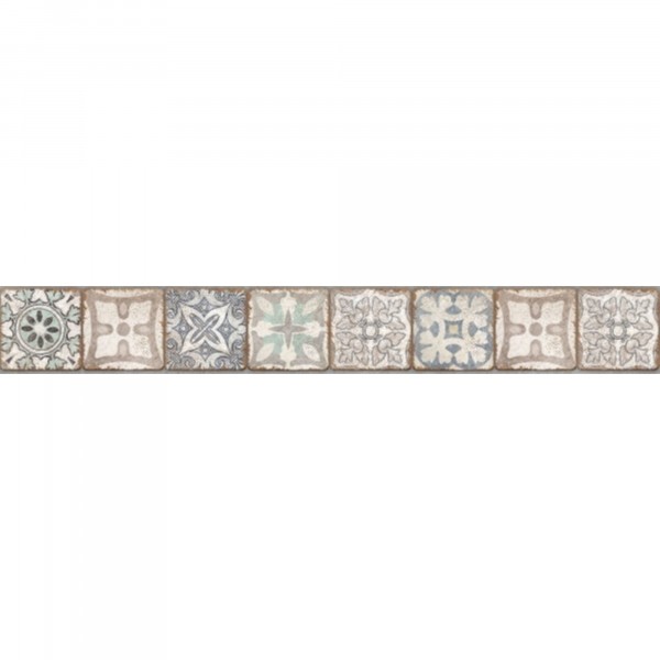 Фото Бордюр majolica 60х8 голубой