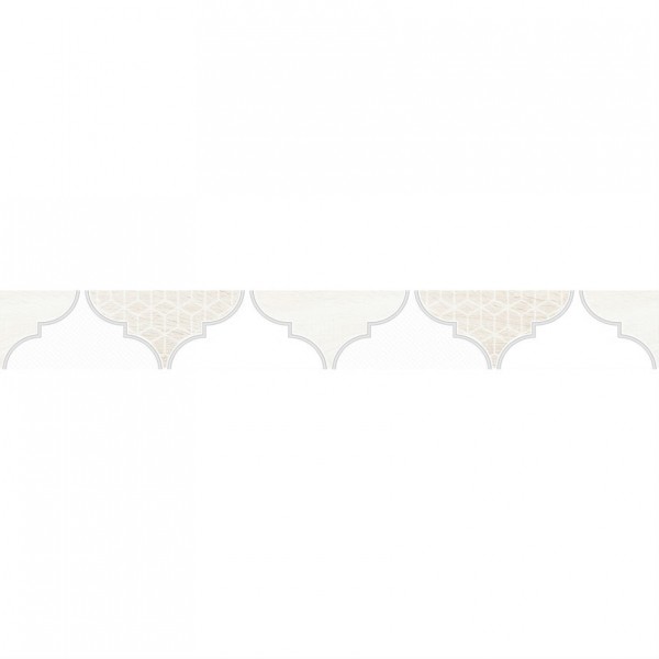 Фото Бордюр мореска белый (1504-0170) 4,7х40
