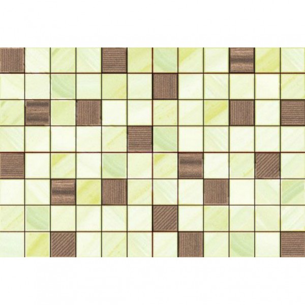 Фото Плитка настенная лаура 4 микс 40х27.5 зеленый ск000014655