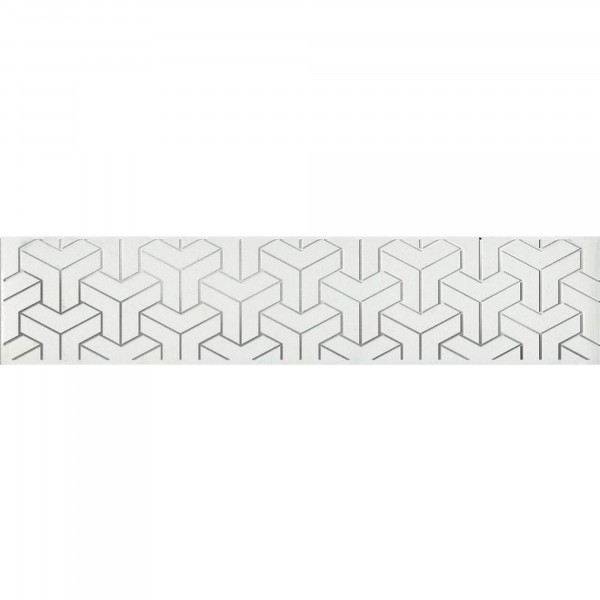 Фото Бордюр 25х5,4 ломбардиа белый ada5696397