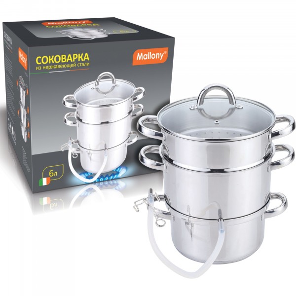 Фото Соковарка из нерж. стали, jm-22/6l, диам. 22см, 6 литров