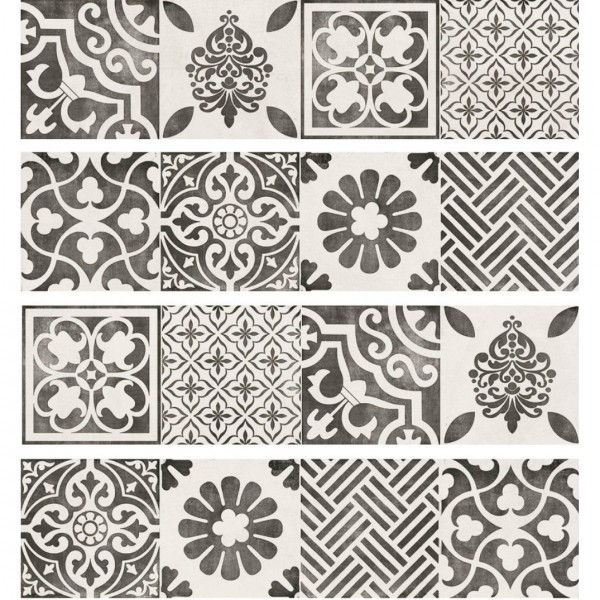 Фото Бордюр напольный винтаж вуд белый микс (7303-0002) 8,5х30