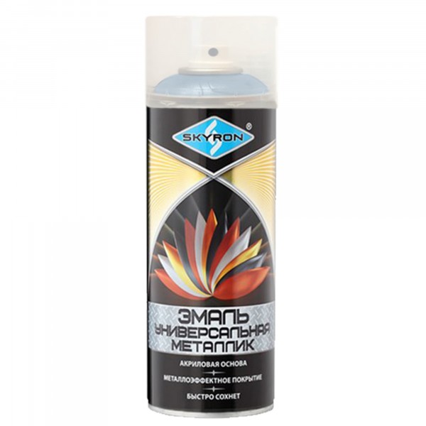 Фото Эмаль универсальная металлик голубой