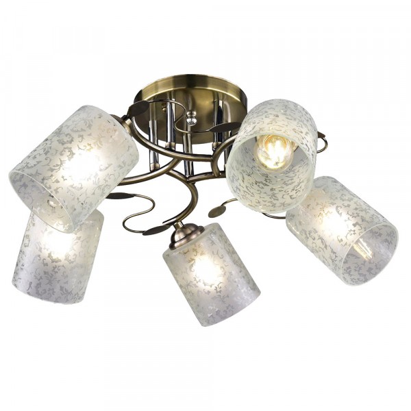 Фото Светильник потолочный россвет рс21208 ab/5c е27х5х60вт