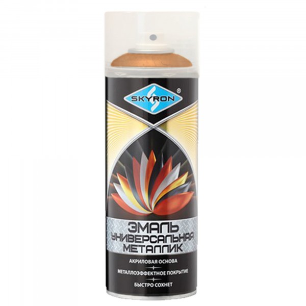 Фото Эмаль универсальная металлик оранжевый