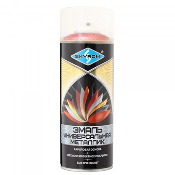 Фото Эмаль универсальная металлик красная