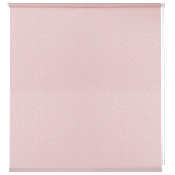 Фото Штора рулонная мини волнистые узоры 100х160см розовый