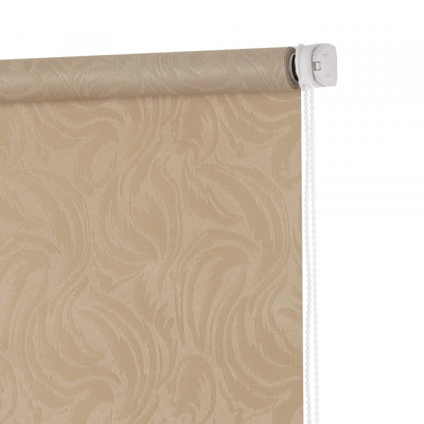 Фото Штора рулонная мини волнистые узоры 40х160см желтый