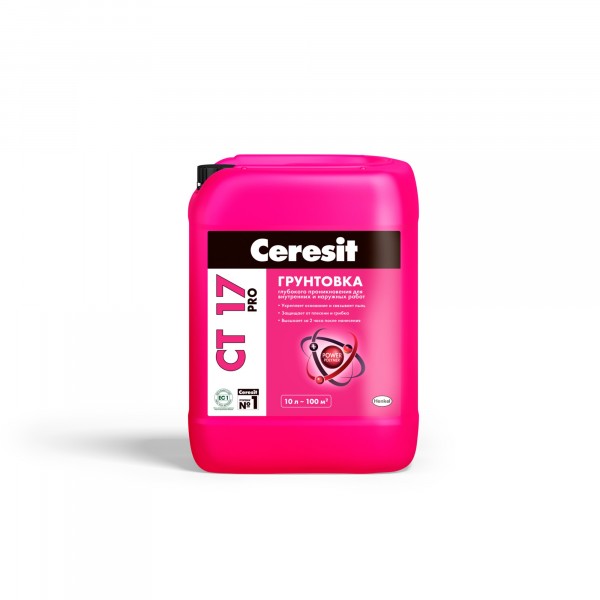 Фото Грунтовка ceresit ct 17 pro 10л