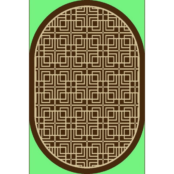 Фото Ковер овальный 0,6x1,5м циновка 2858а1о