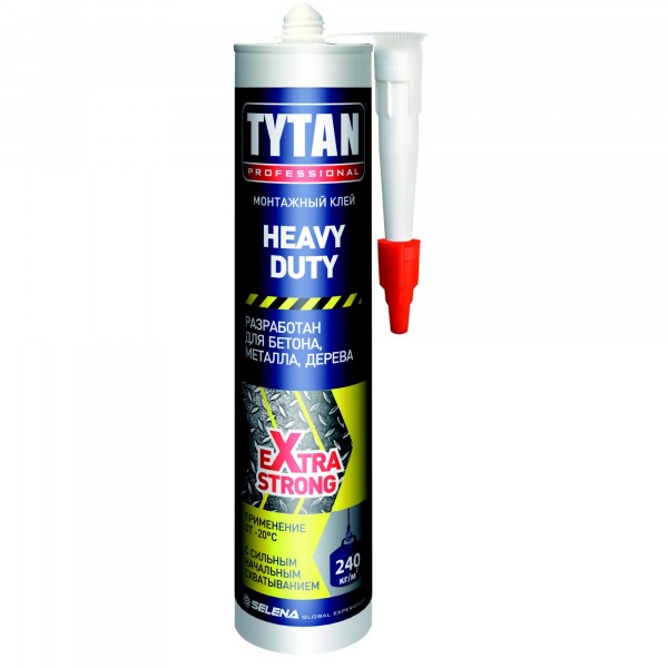 Фото Клей монтажный tytan professional heavy duty 310 мл