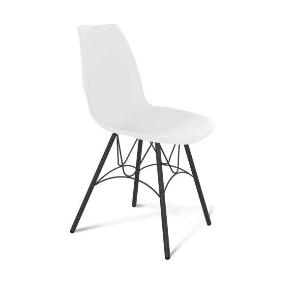 Фото Стул sheffilton sht-st29/s100 белый/черный муар