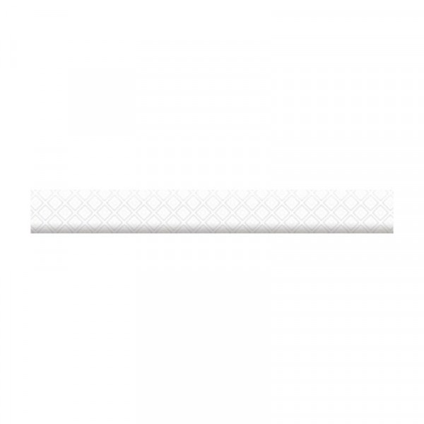 Фото Бордюр керамический катрин 3х25 белый 13-01-1-26-41-00-1451-0