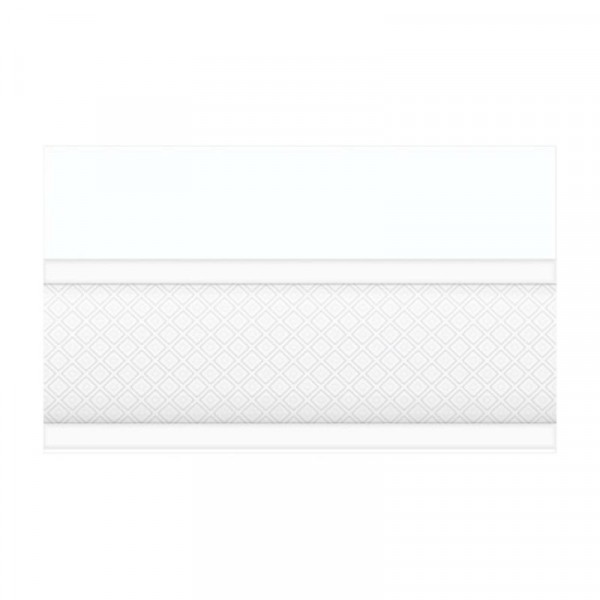 Фото Бордюр керамический катрин 15х25 белый 13-01-1-25-43-00-1451-0