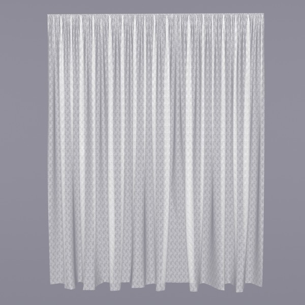 Фото Тюль мелкий вензель 73401138 3,0х2,6м сетка белый