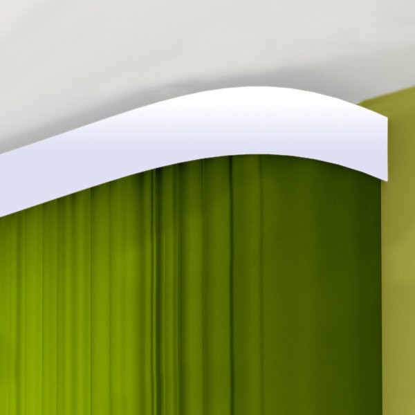 Фото Карниз галант с поворотами белый глянец 2,0м