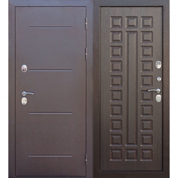 Фото Дверь входная 11 см isoterma медный антик венге (960мм) правая 2050х960