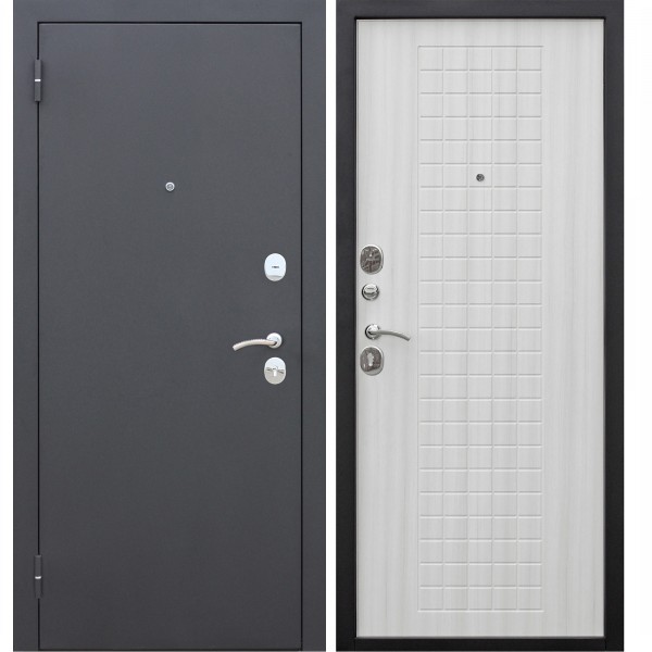 Фото Дверь входная гарда муар 8мм белый ясень (960мм) левая 2050х960 левая,