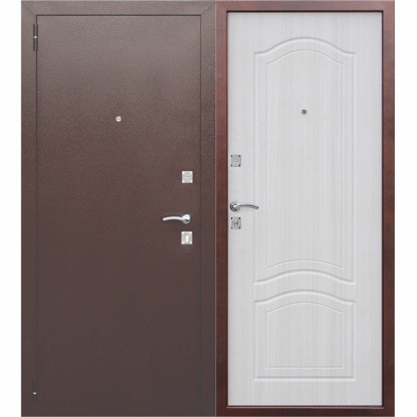 Фото Дверь входная dominanta белый ясень (960мм) левая 2050х960 левая,