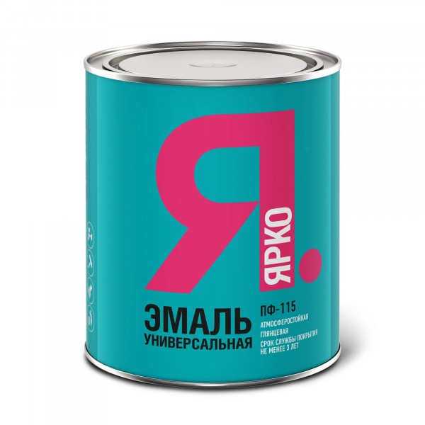 Фото Эмаль ярко пф-115 вишневая 0,8 кг