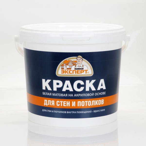Фото Краска эксперт для стен и потолков 7кг вдак-2180